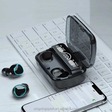M10 Bluetooth Earbuds – 9D Noise Reduction & LED Display