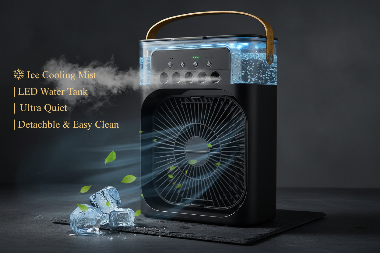 Air Cooler Fan – Black Luxury