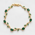 Emerald Bracelet on Cloth
