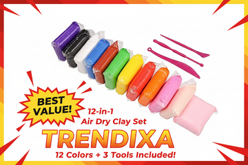 RAINBOW COLOUR  CLAY  12 IN 1