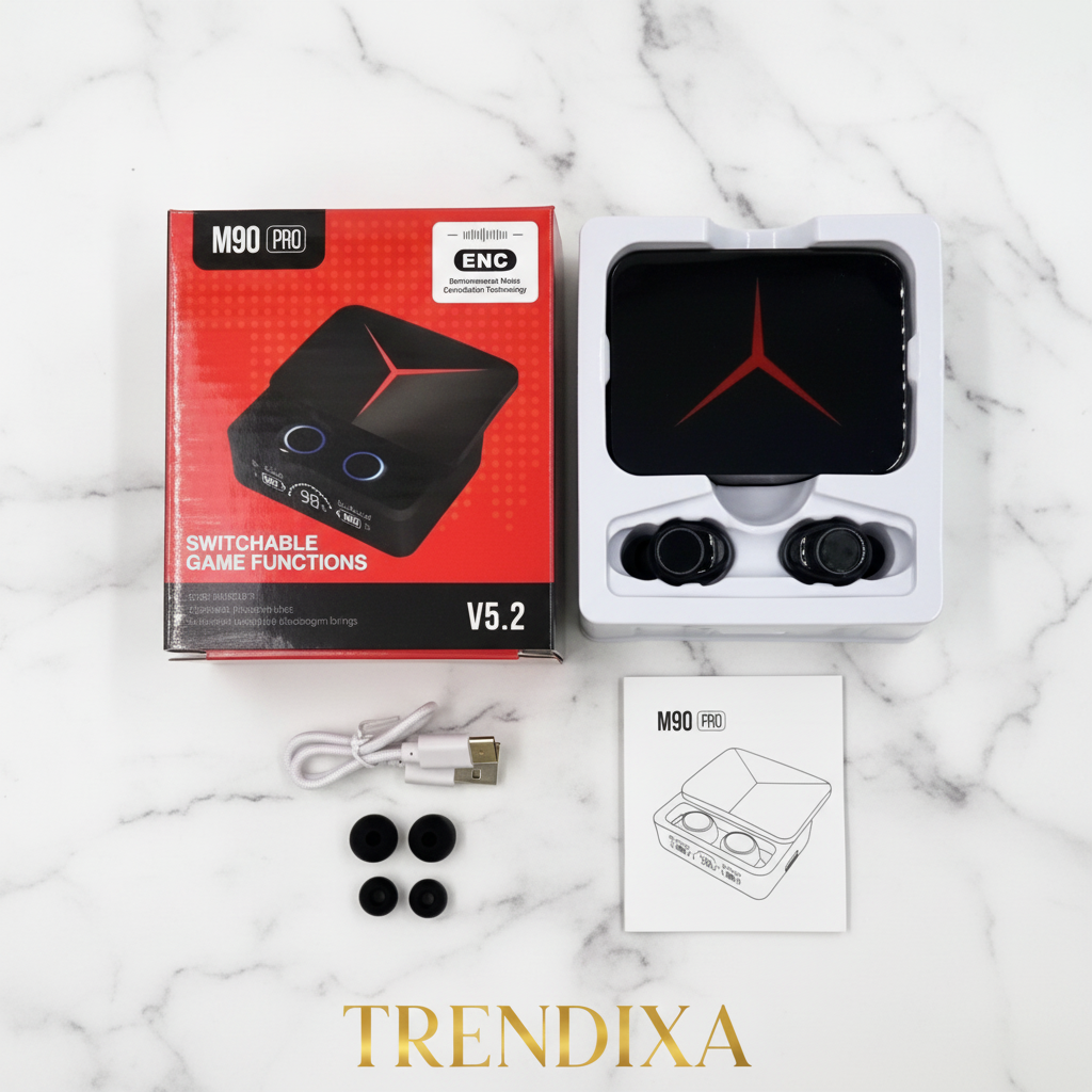 Trendixa M90 PRO luxury flat lay