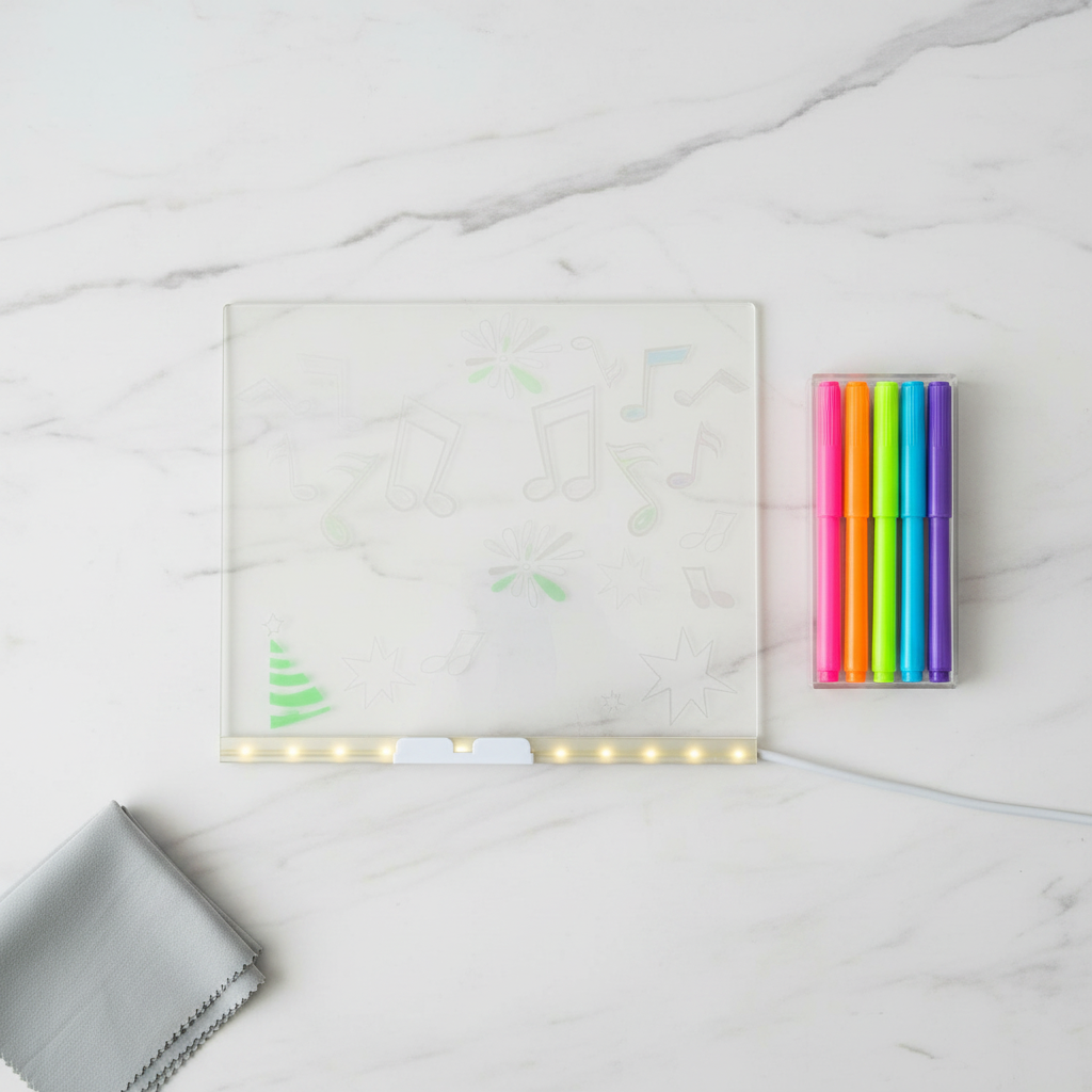 LED Board – Marble Flat Lay
