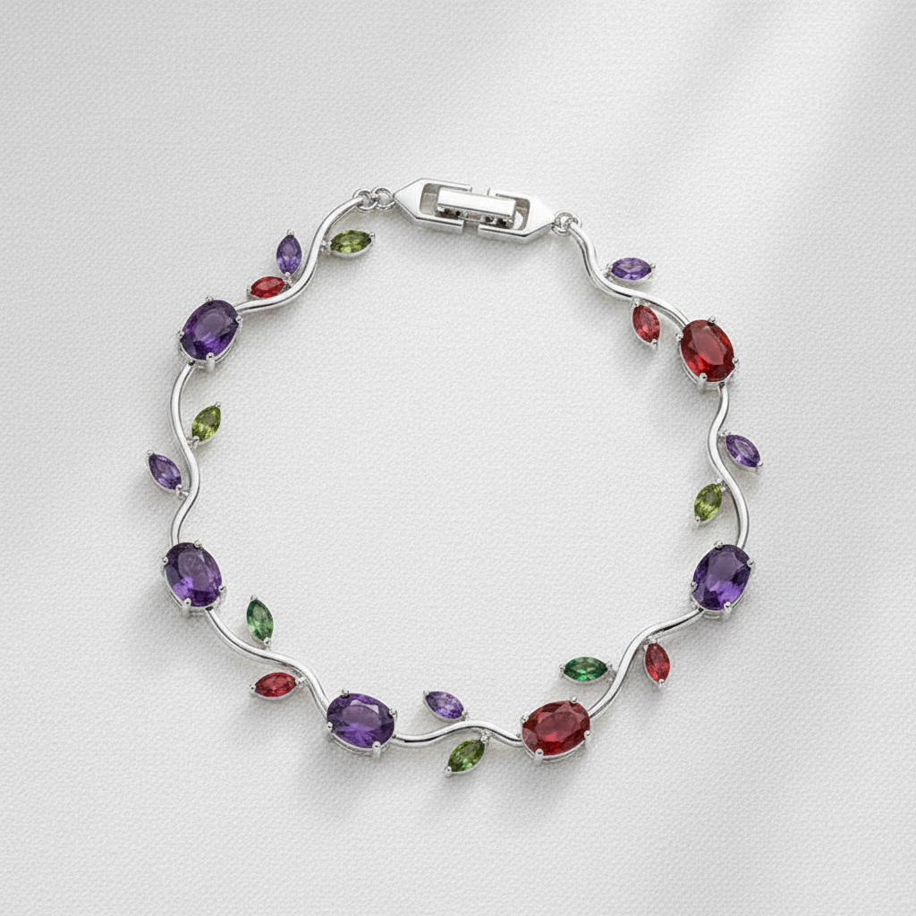 Multicolor Bracelet on Cloth