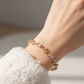 Pink Crystal Bracelet - Wrist Shot