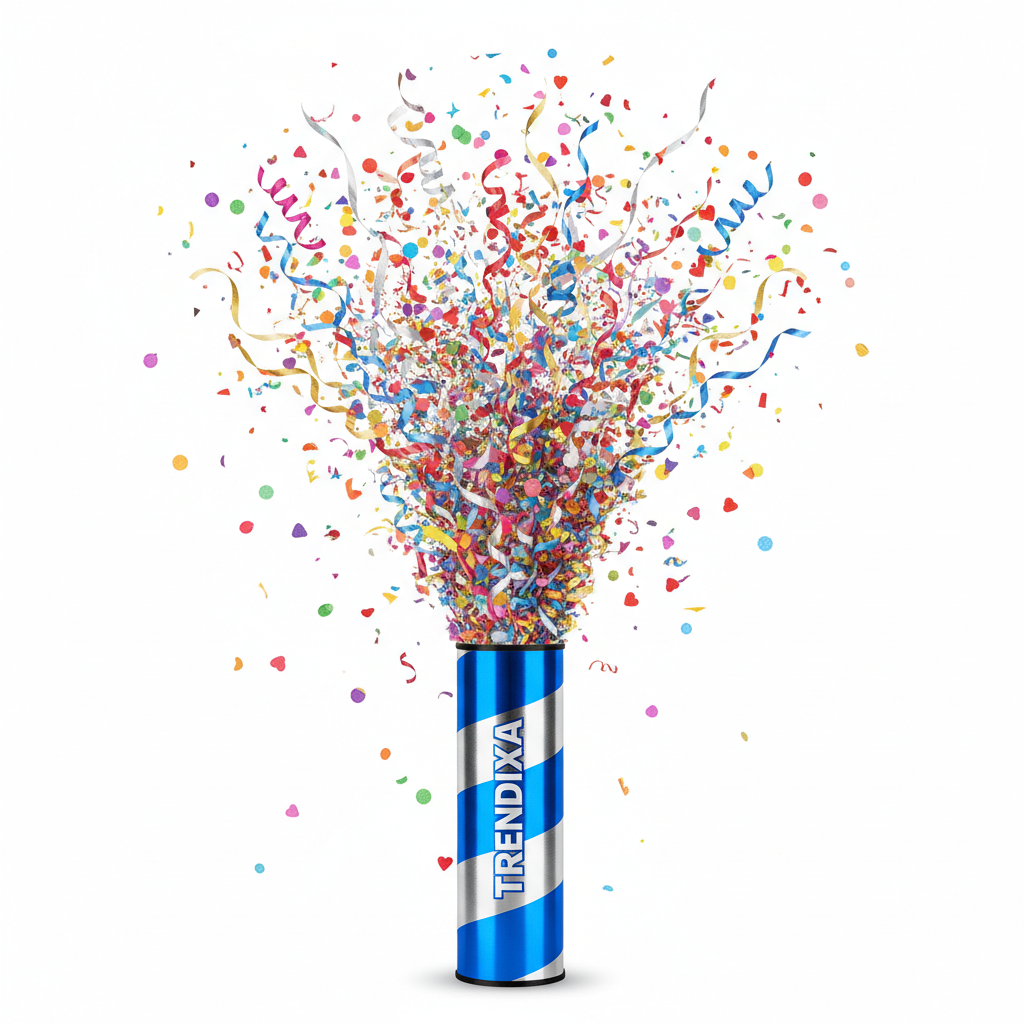 TRENDIXA Blue Silver Party Popper