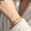 White Crystal Bracelet - Wrist Shot